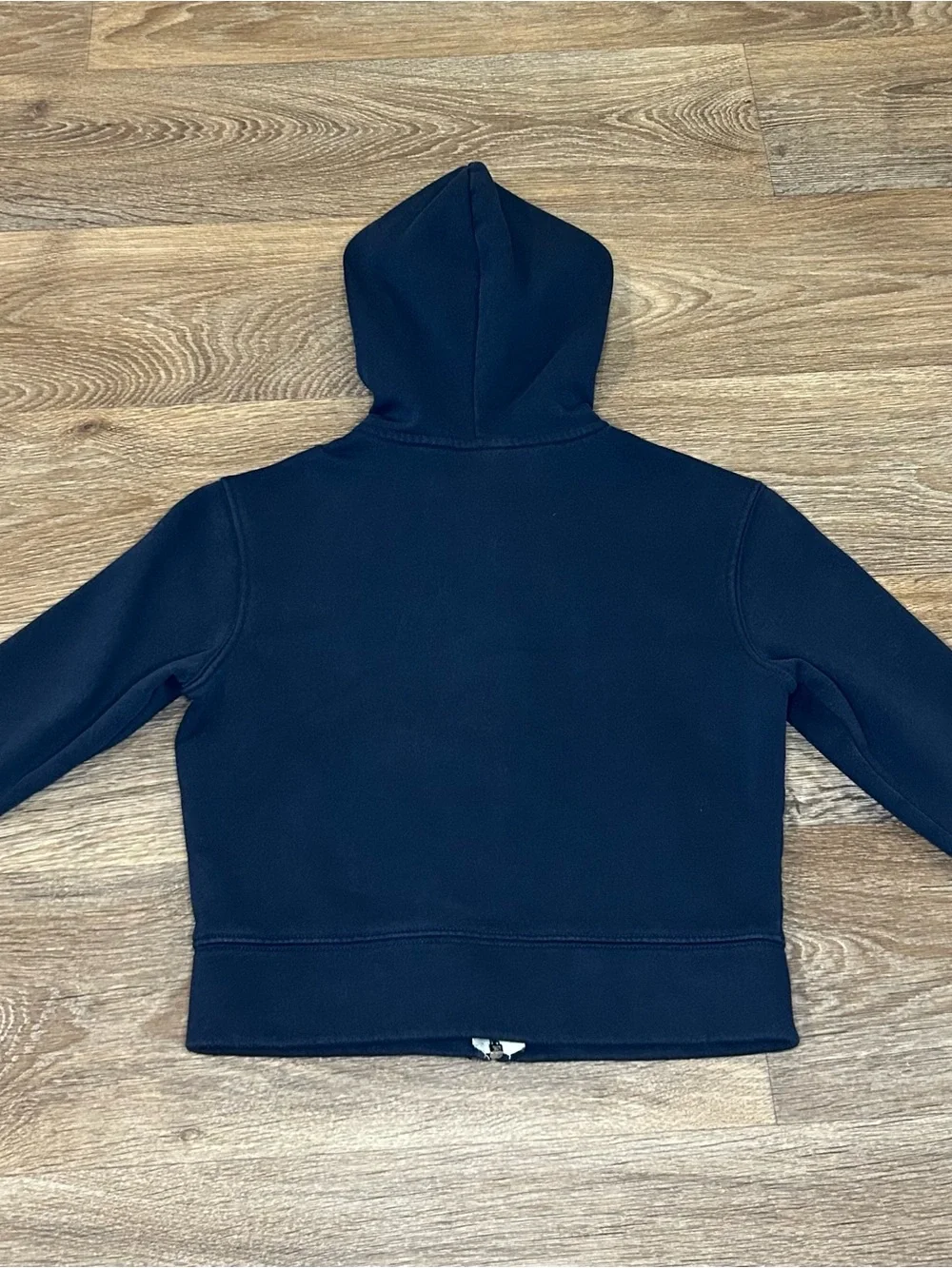 Old Navy Navy Blue Kids Zip Hoodie with White Logo